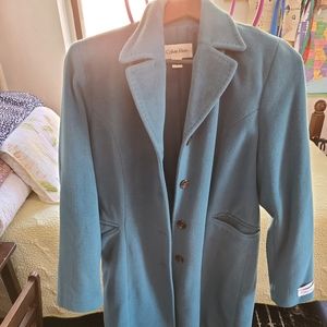 Calvin klein Angora blend wool coar